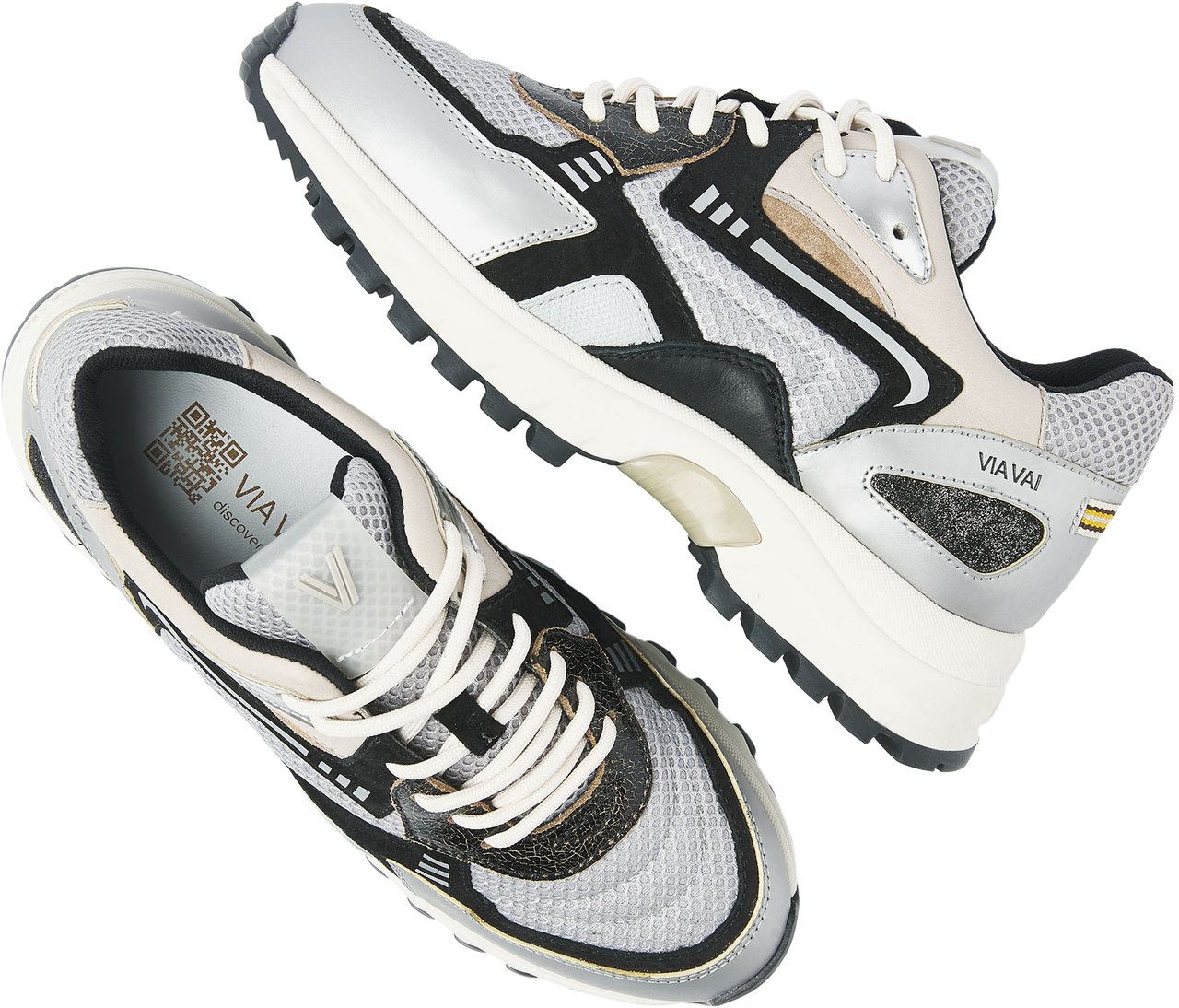 VIA VAI Danae Noah Sneakers Zilver