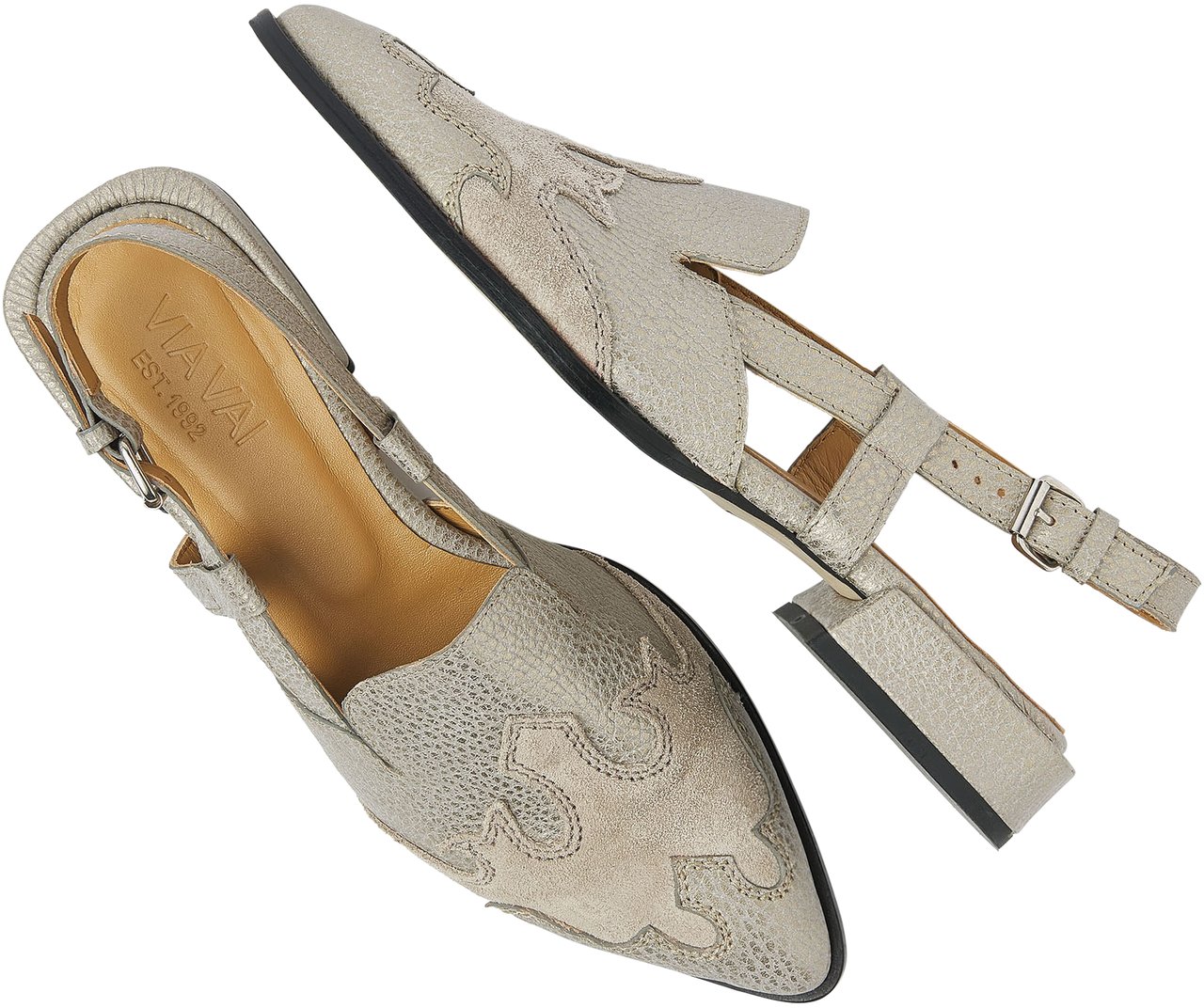 VIA VAI Jazz Vaienna Slingbacks Grijs