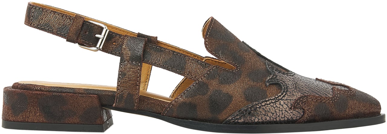 VIA VAI Jazz Vaienna Slingbacks Dierenprint