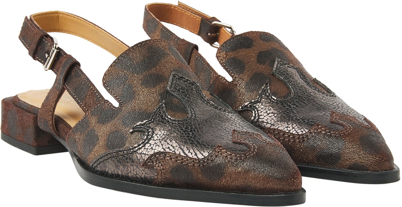 VIA VAI Jazz Vaienna Slingbacks Dierenprint