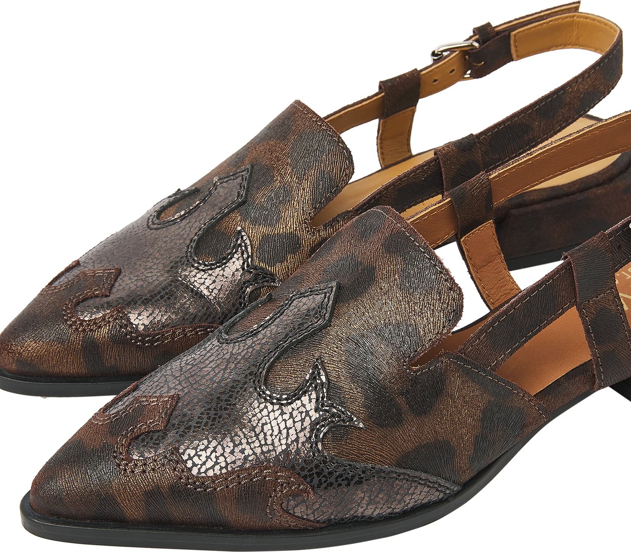 VIA VAI Jazz Vaienna Slingbacks Dierenprint