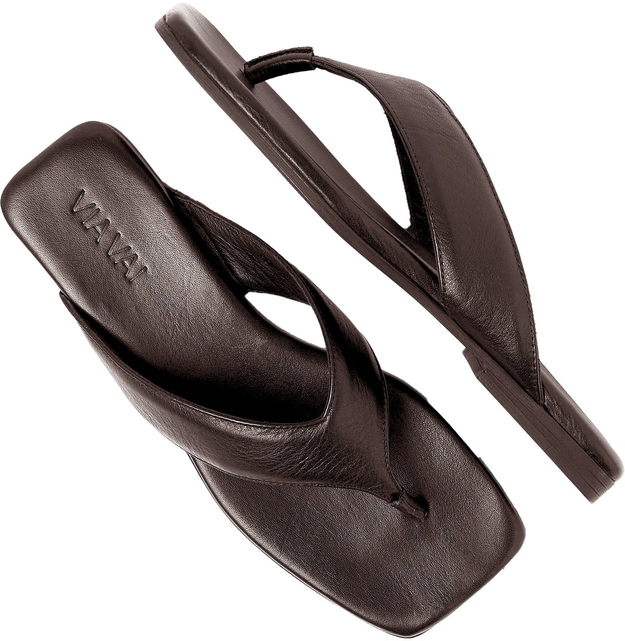 VIA VAI Kiki Berry Slippers Bruin