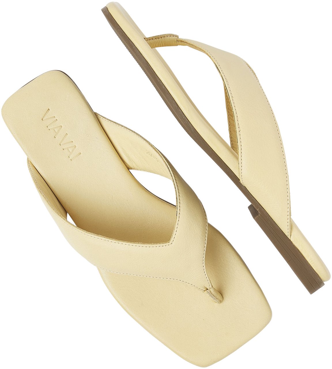 VIA VAI Kiki Berry Slippers Geel