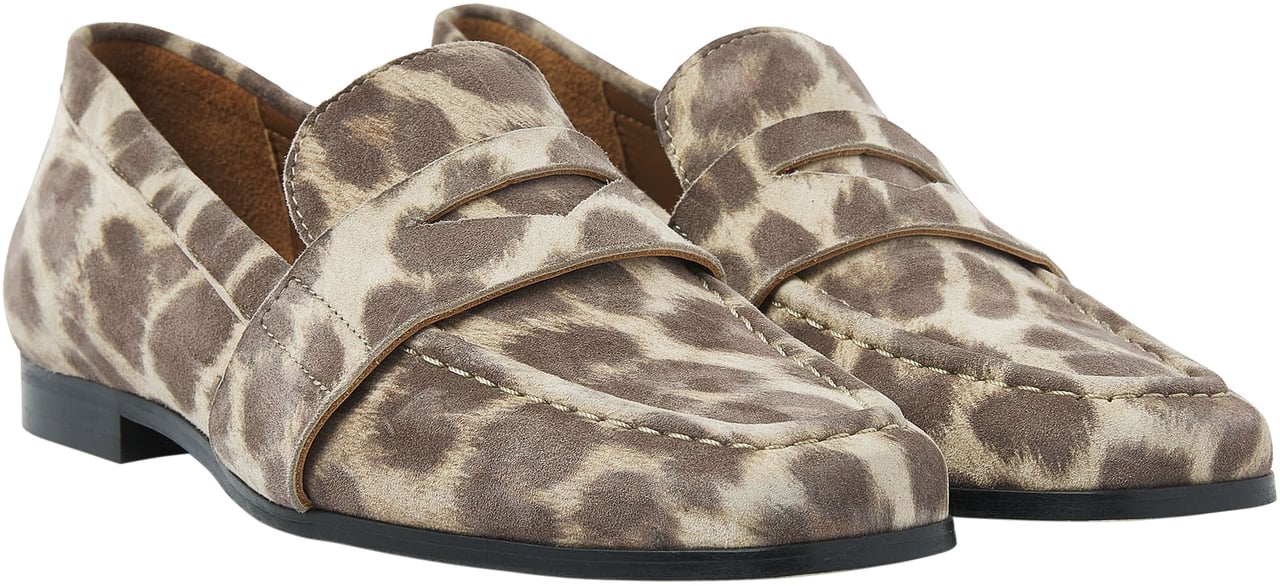 VIA VAI Chiara Sage Loafers Dierenprint
