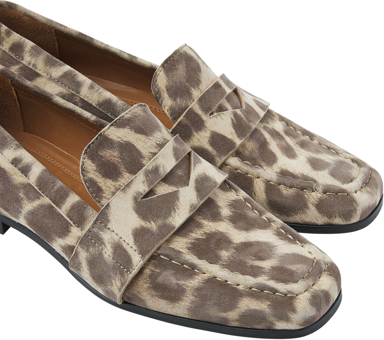 VIA VAI Chiara Sage Loafers Dierenprint