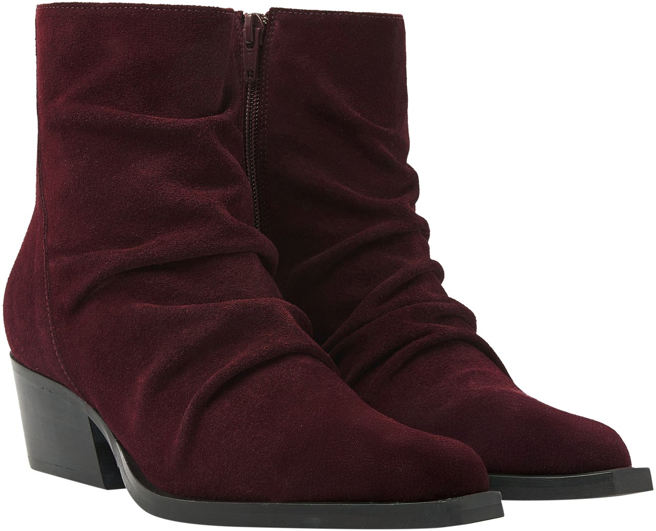 VIA VAI Do Berkley Enkellaarsjes Maroon