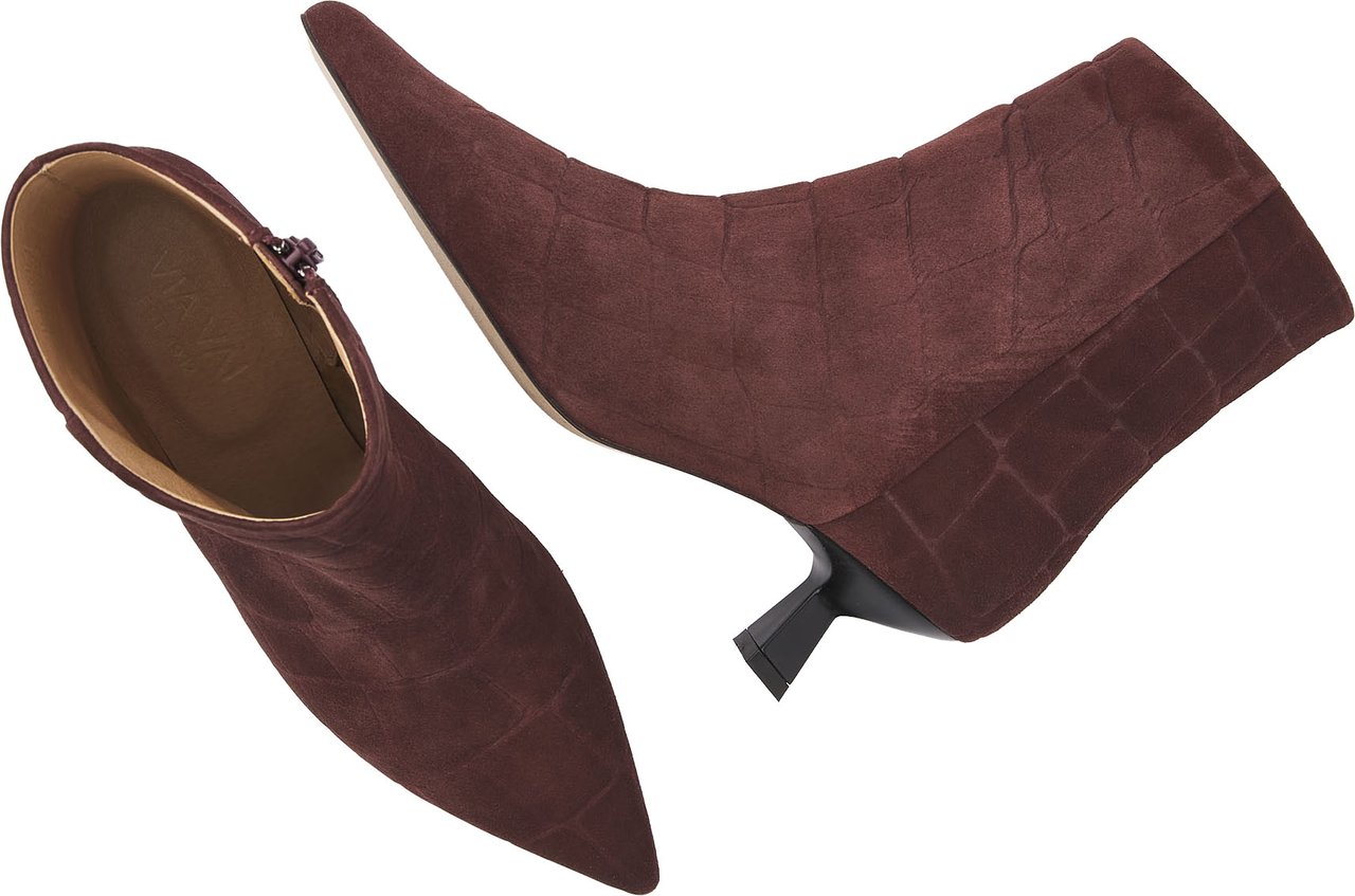 VIA VAI Suzy Franky Enkellaarsjes Maroon