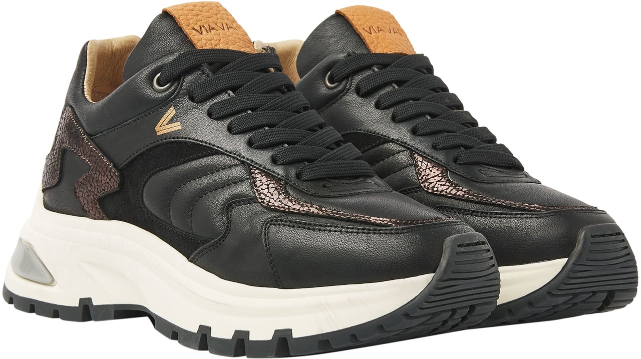 VIA VAI Liz Leighton Sneakers Zwart