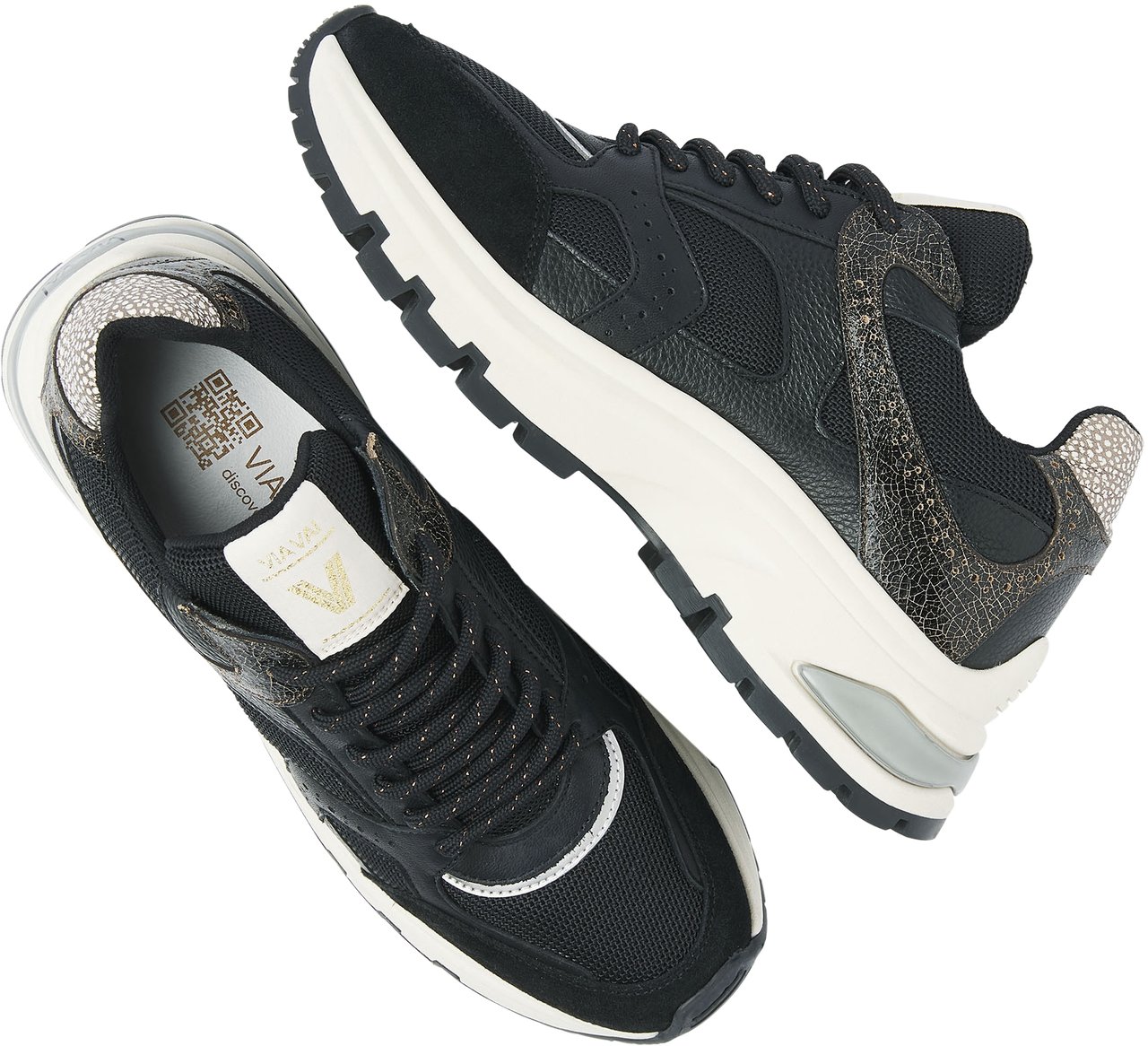 VIA VAI Liz Curtis Sneakers Zwart