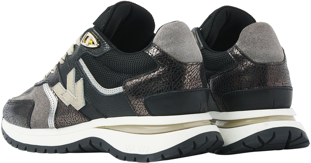 VIA VAI Usher Davina Sneakers Zwart