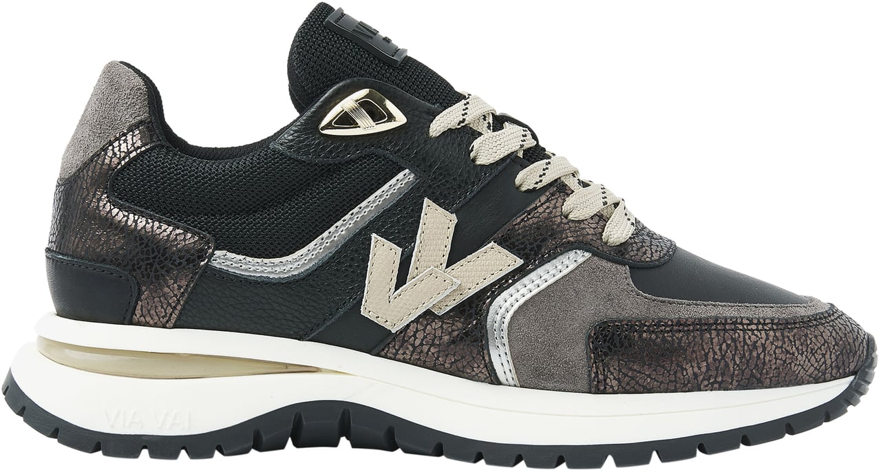 VIA VAI Usher Davina Sneakers Zwart