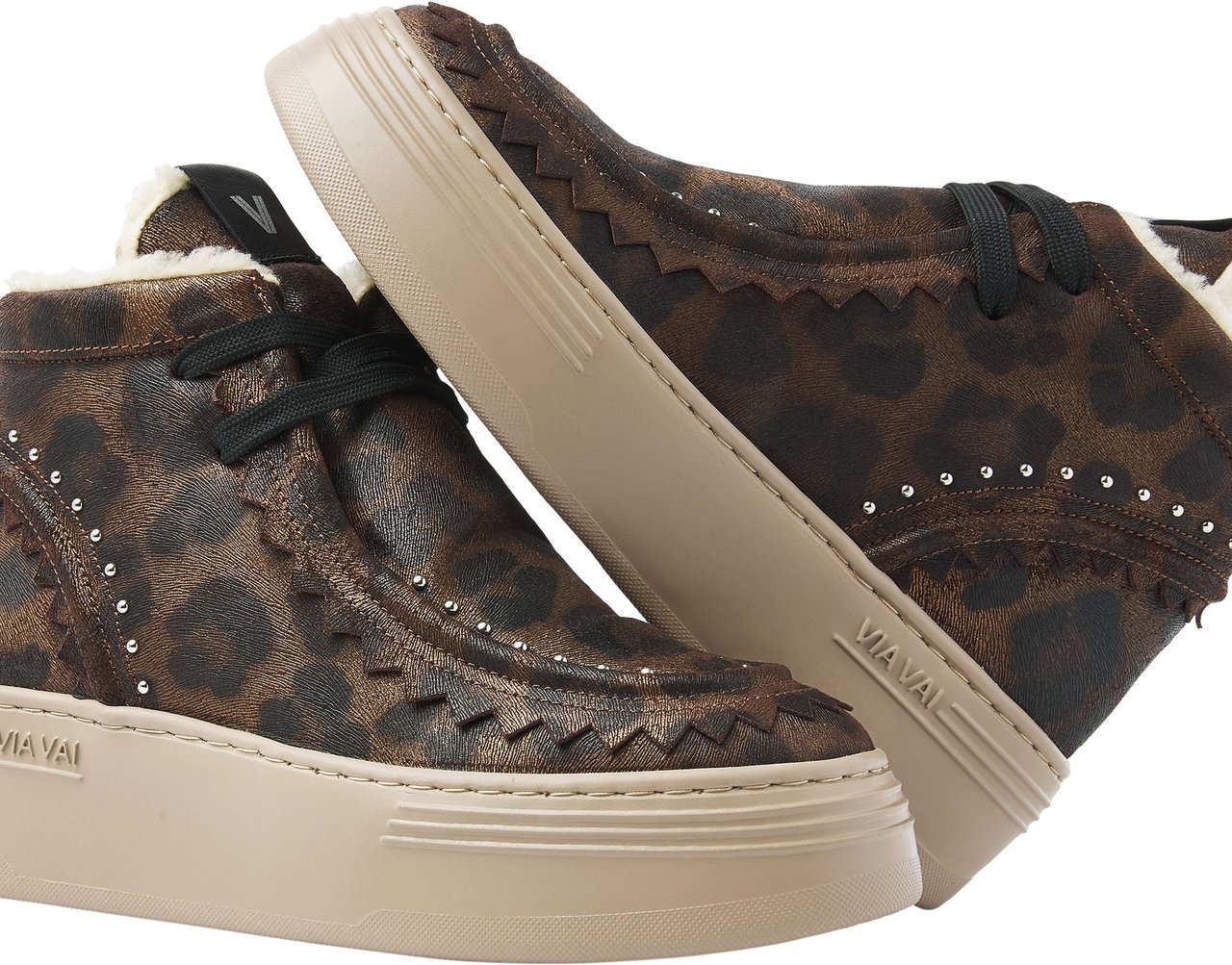 VIA VAI Isa Callum Sneakers Dierenprint
