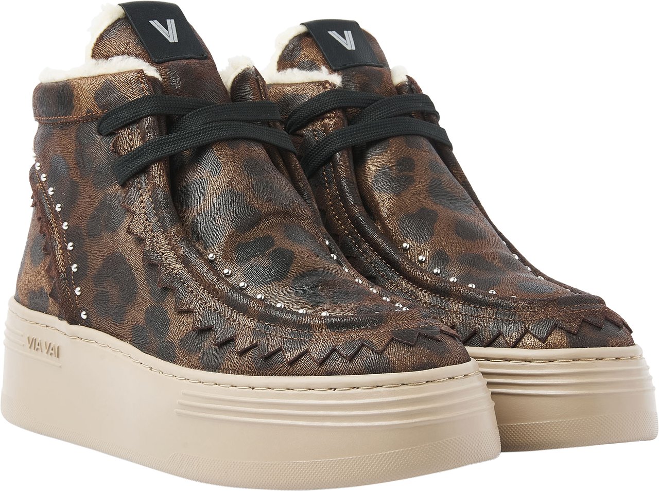 VIA VAI Isa Callum Sneakers Dierenprint