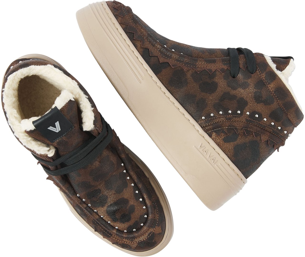 VIA VAI Isa Callum Sneakers Dierenprint