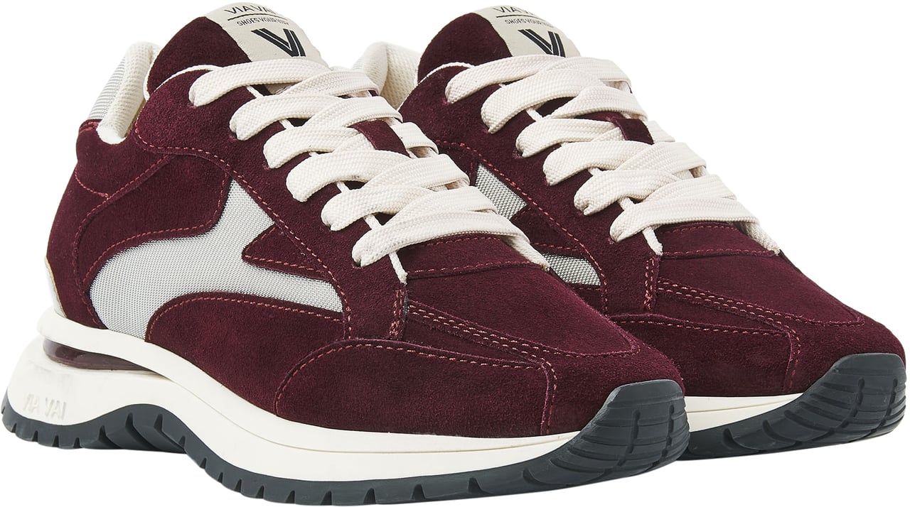 VIA VAI Usher Riggs Sneakers Maroon