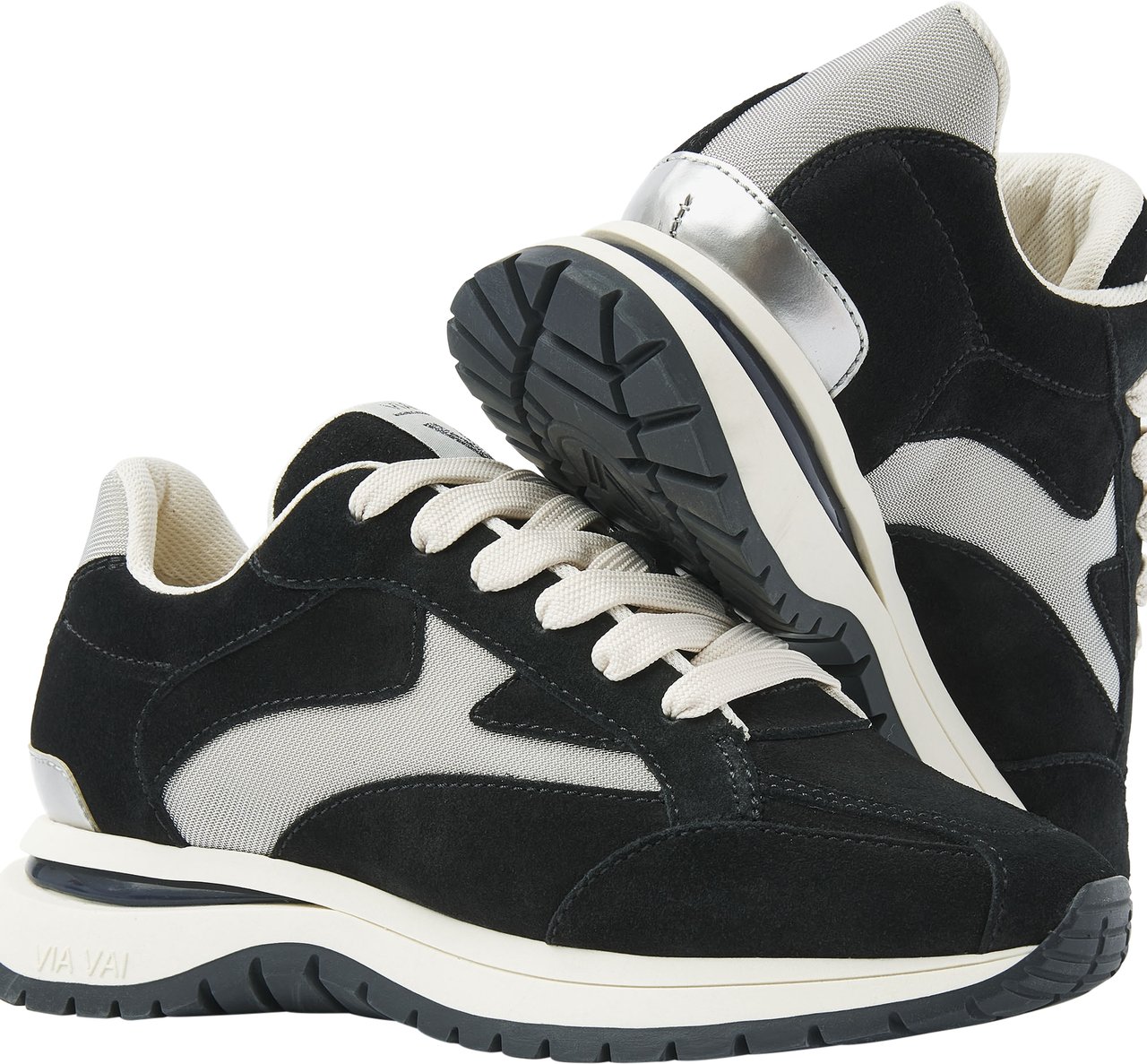 VIA VAI Usher Riggs Sneakers Zwart