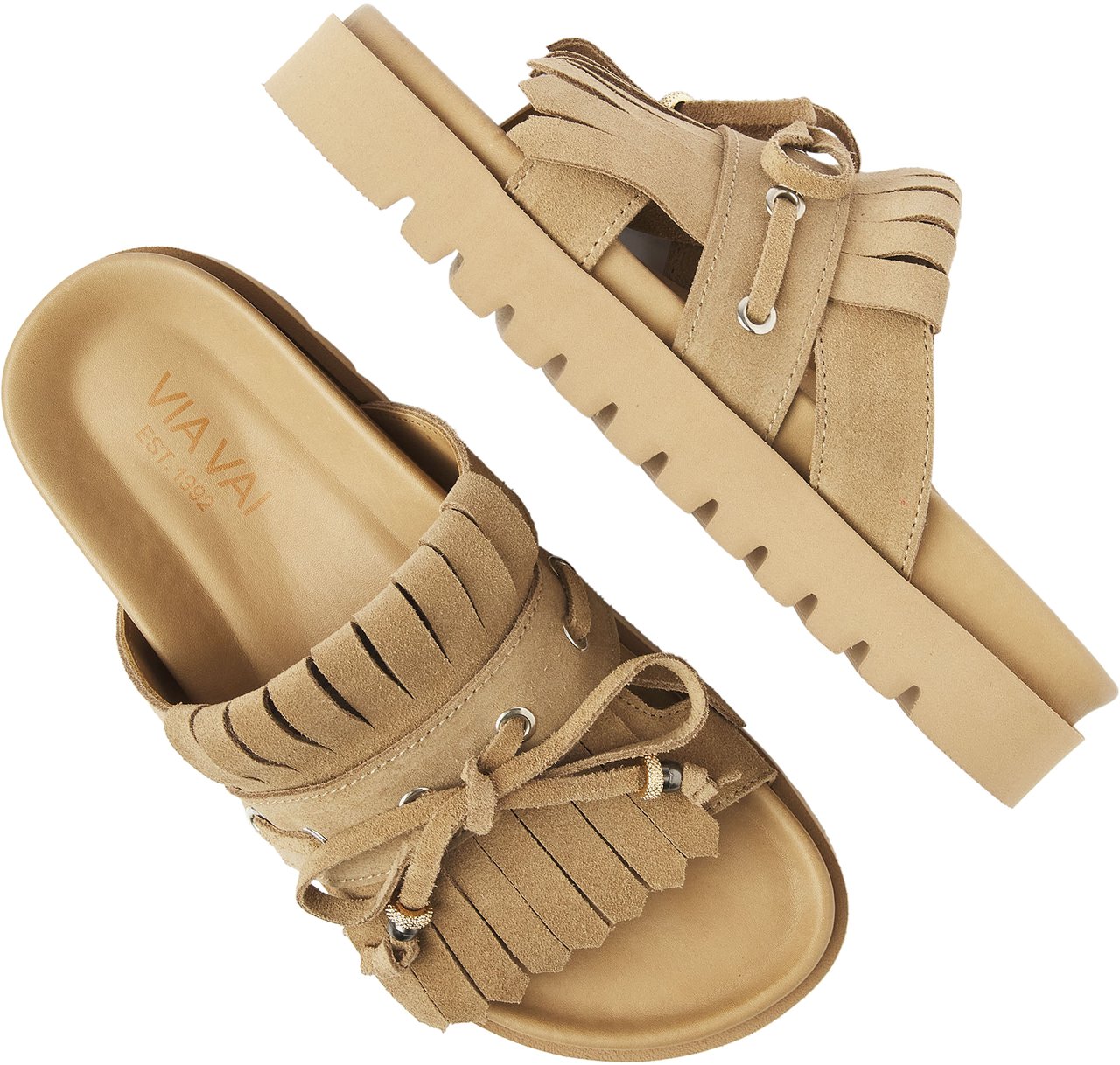 VIA VAI Rae Laila Sandalen Beige