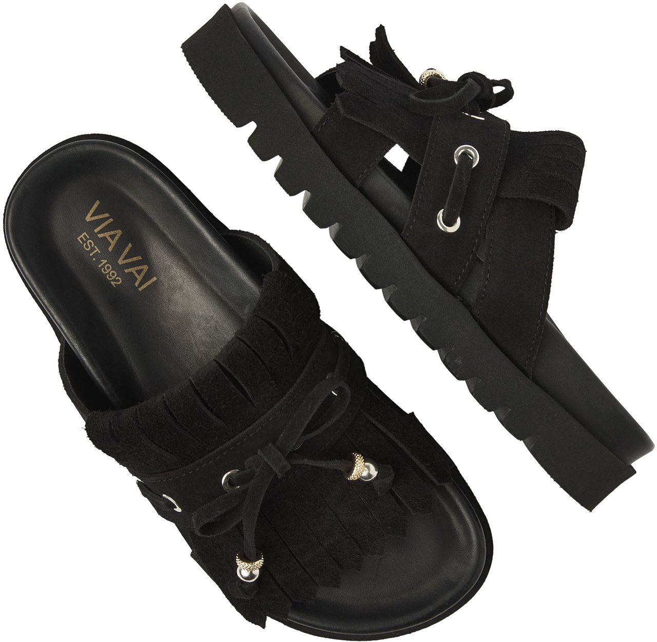 VIA VAI Rae Laila Sandalen Zwart