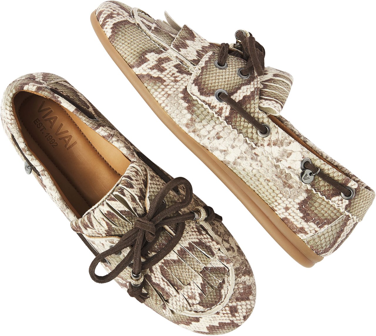 VIA VAI June Loua Loafers Dierenprint