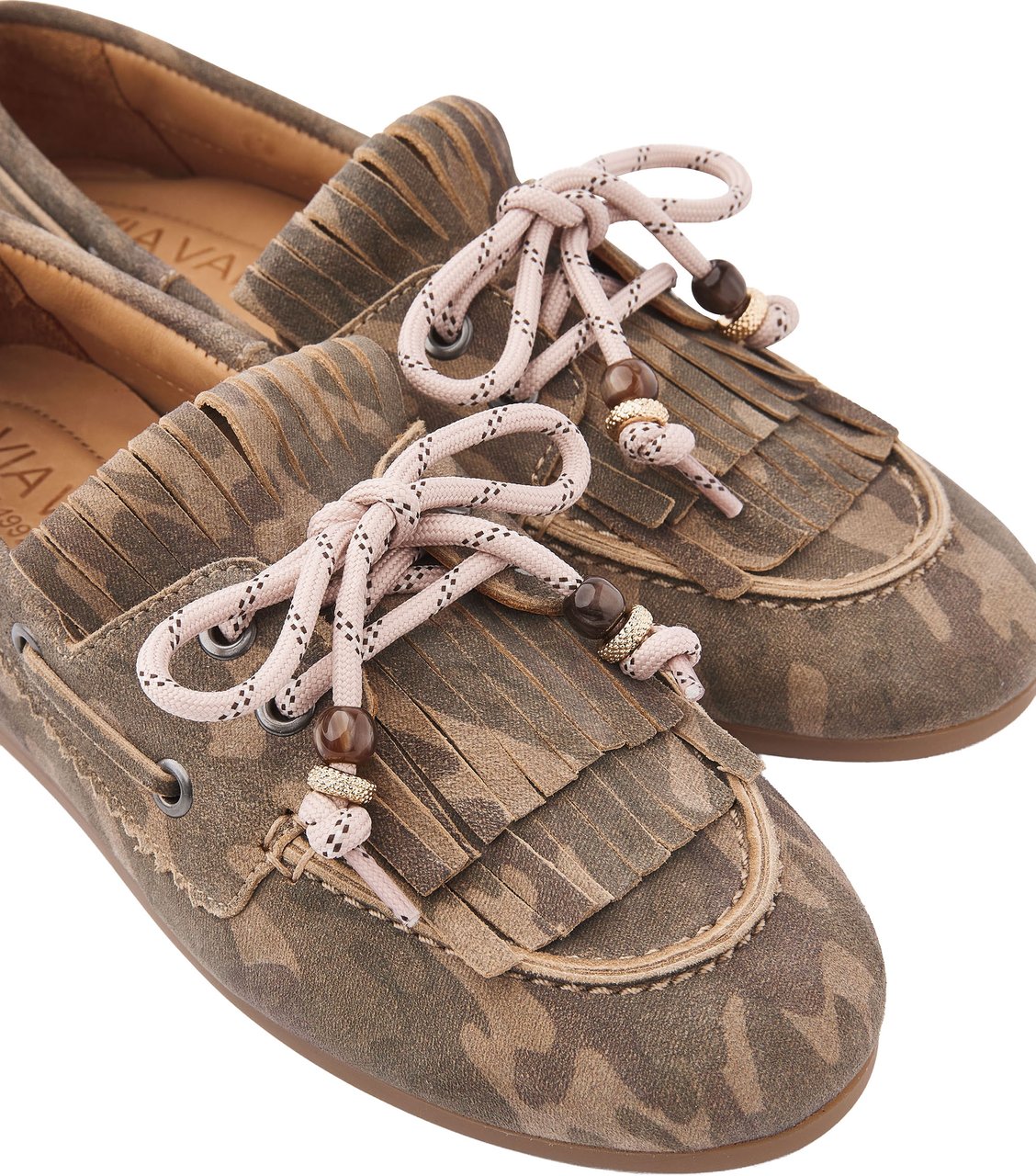 VIA VAI June Loua Loafers Groen