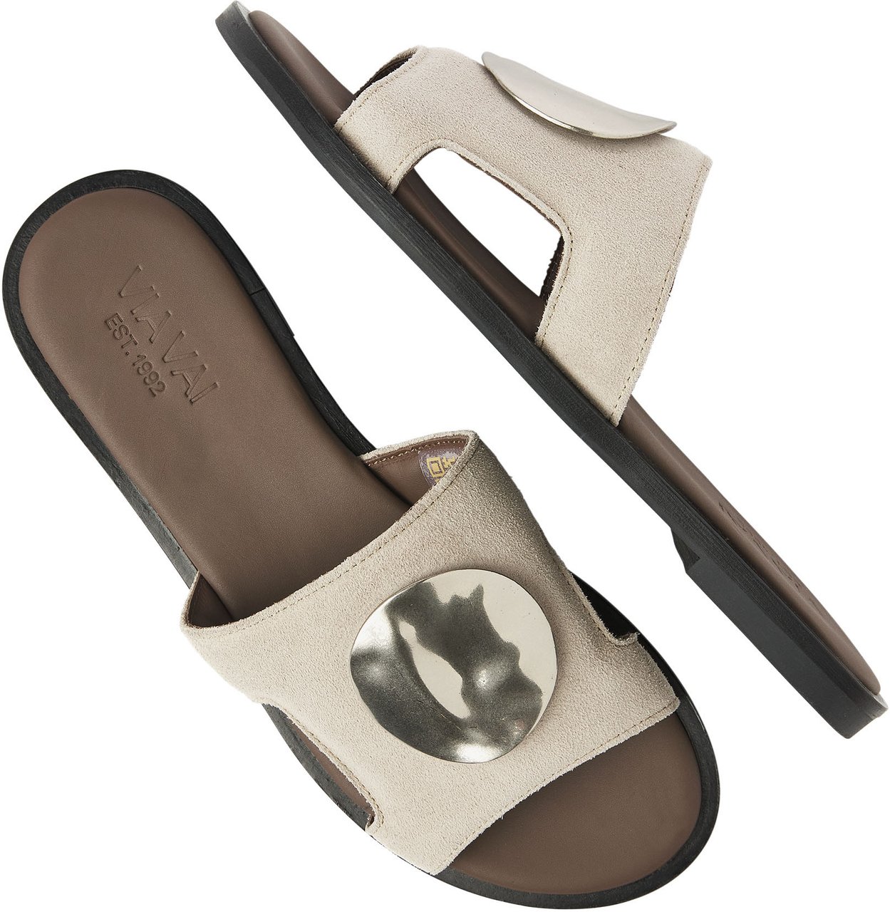 VIA VAI Vita Avi Slippers Grijs