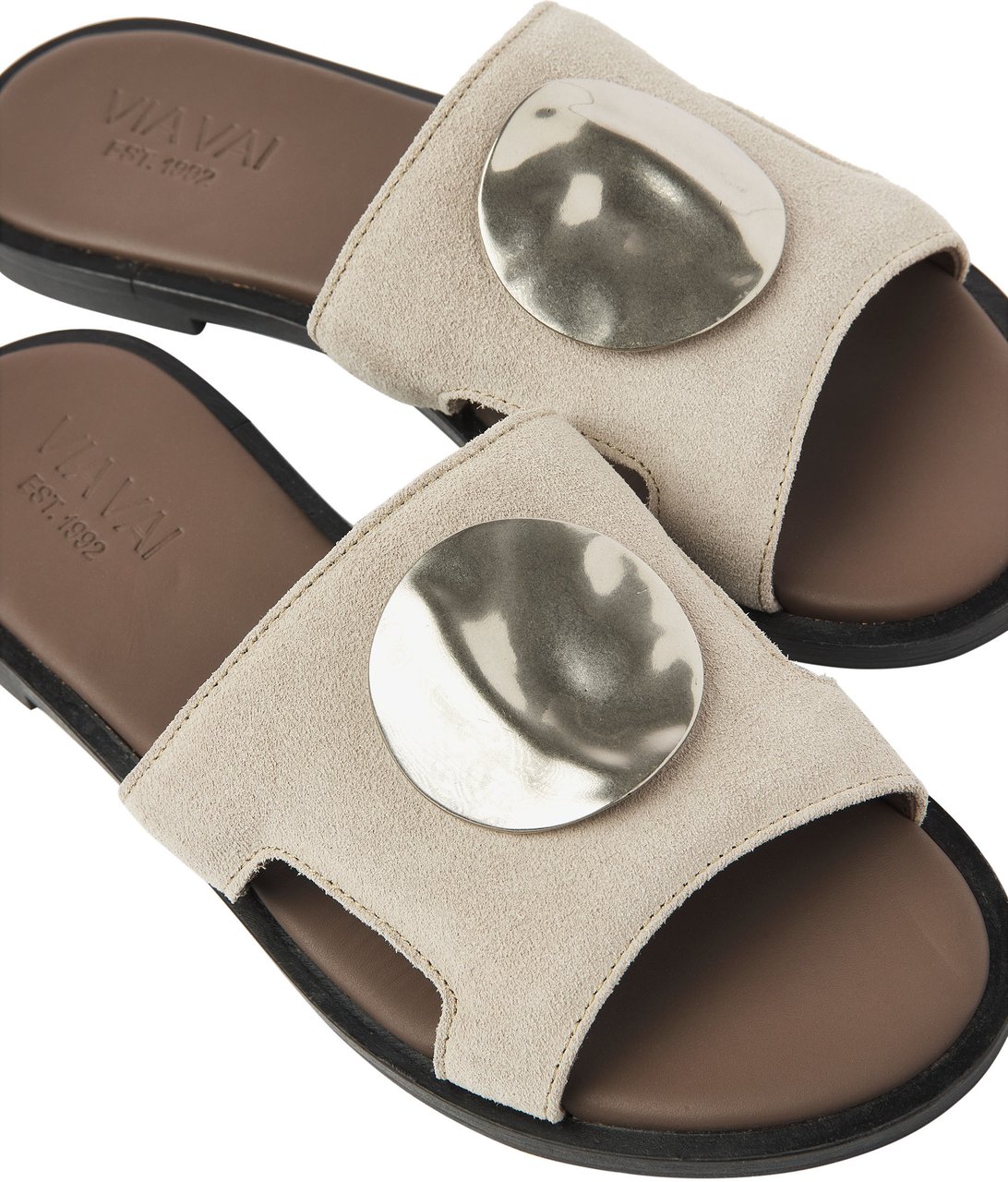 VIA VAI Vita Avi Slippers Grijs