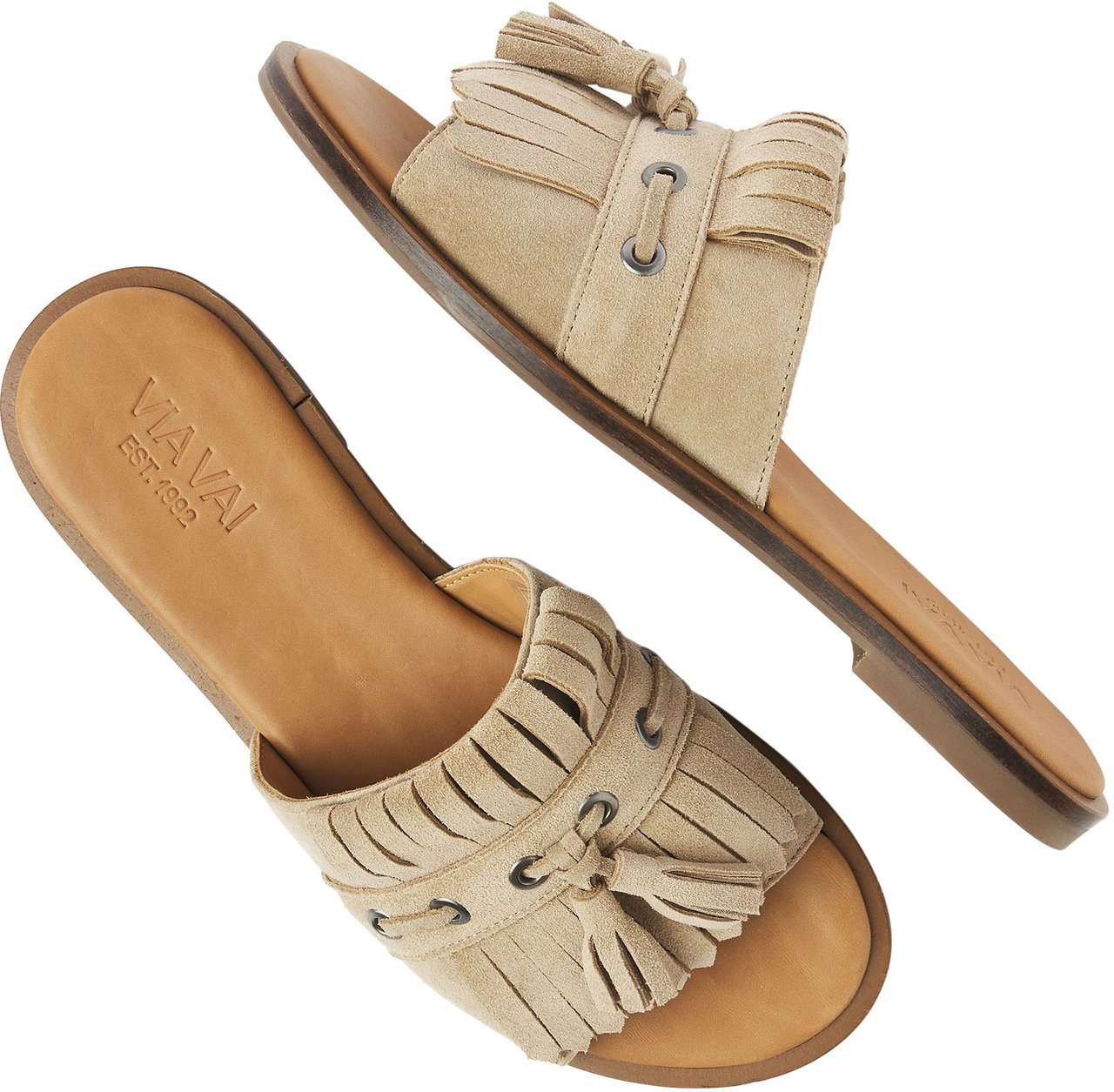 VIA VAI Vita Eva Slippers Beige
