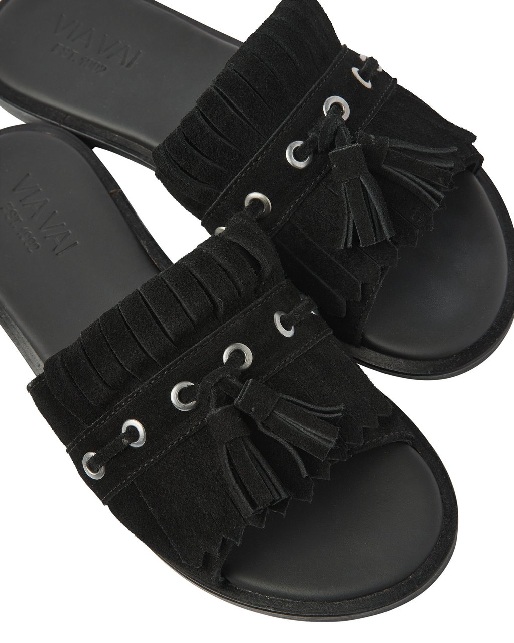 VIA VAI Vita Eva Slippers Zwart