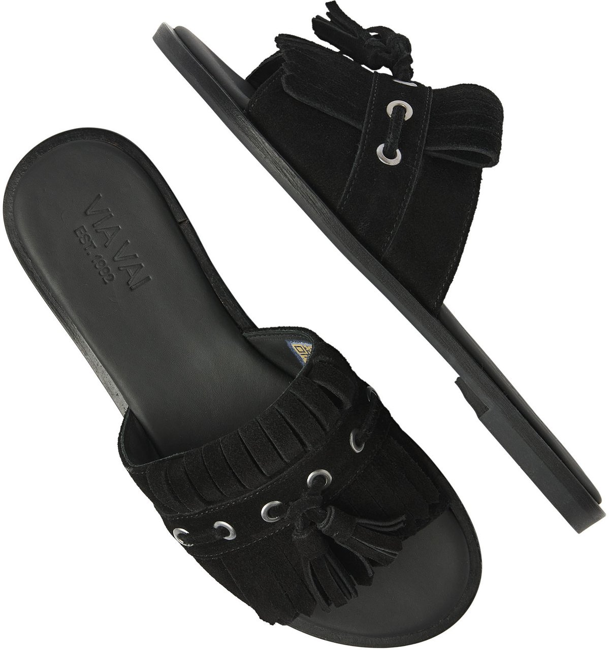 VIA VAI Vita Eva Slippers Zwart