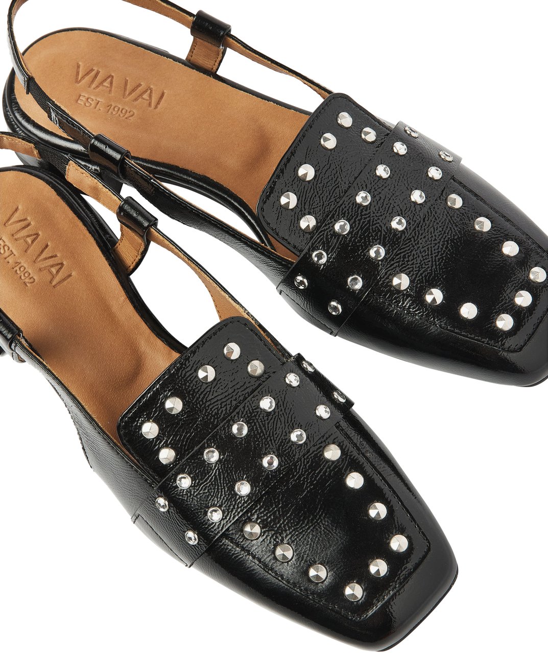 VIA VAI Julie Damian Slingbacks Zwart