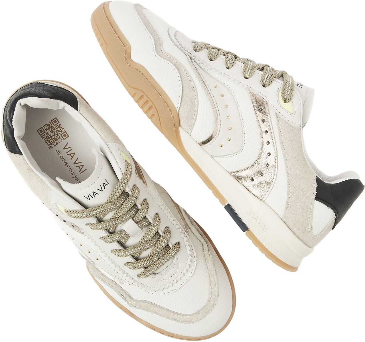 VIA VAI Kris Pax Sneakers Wit