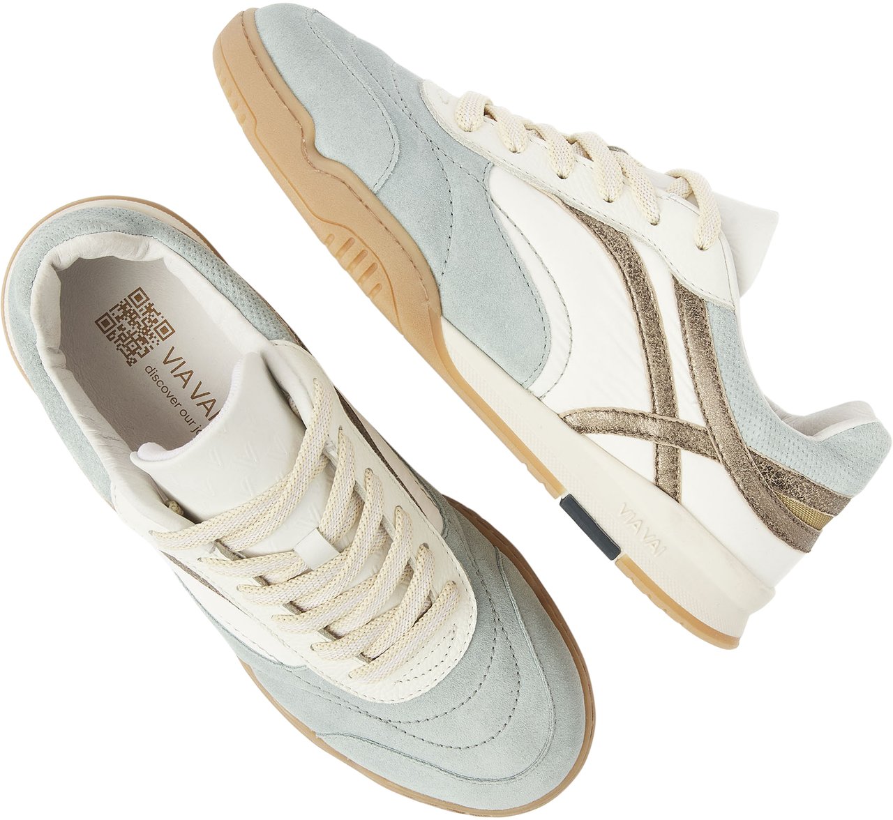 VIA VAI Kris Sky Sneakers Lichtblauw