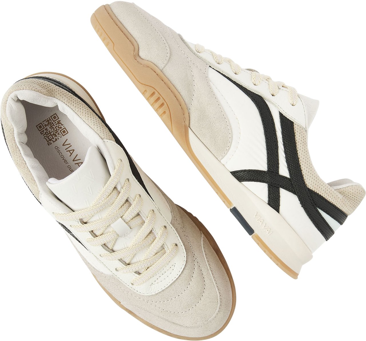 VIA VAI Kris Sky Sneakers Lichtgrijs