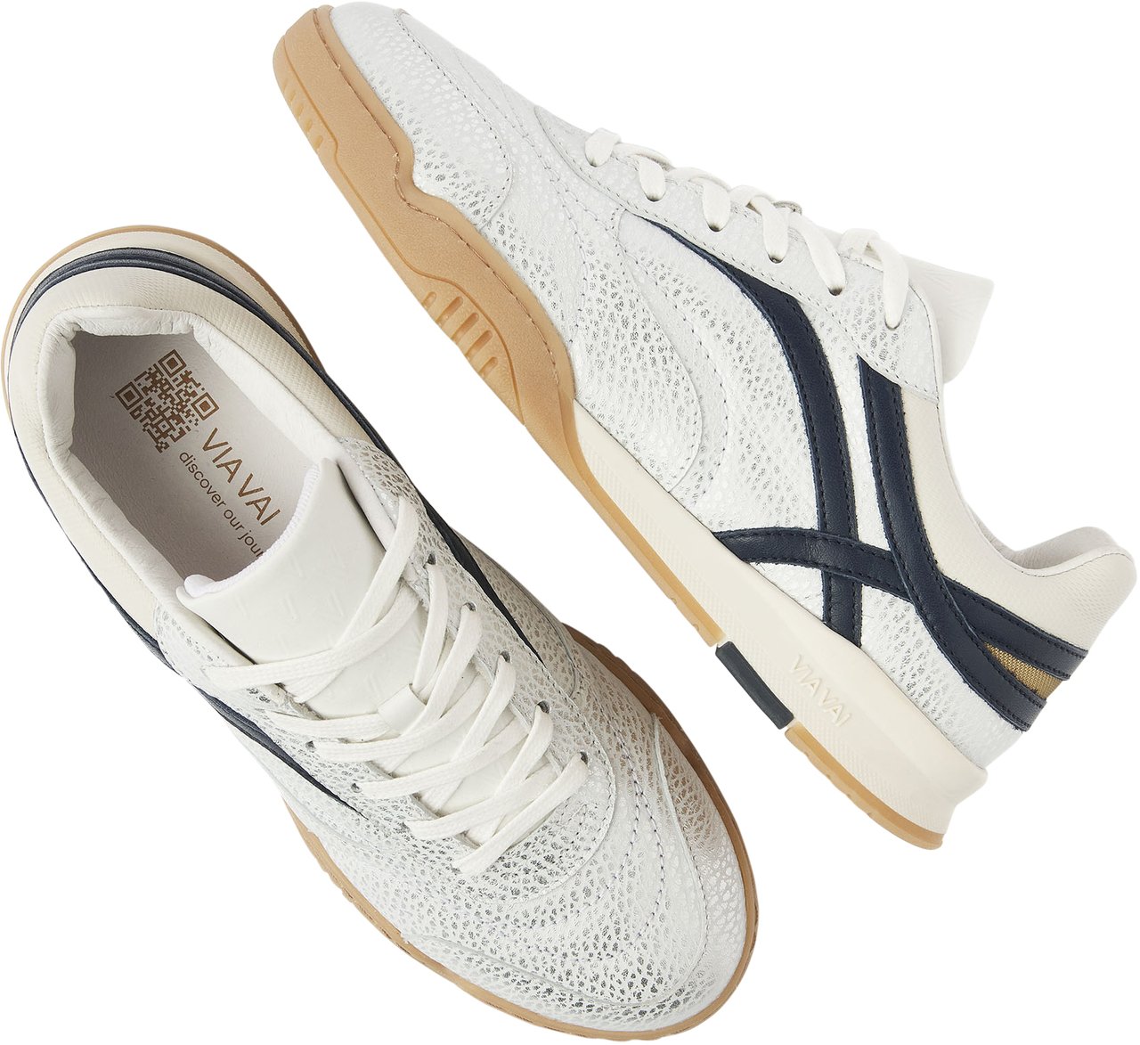 VIA VAI Kris Sky Sneakers Zilver