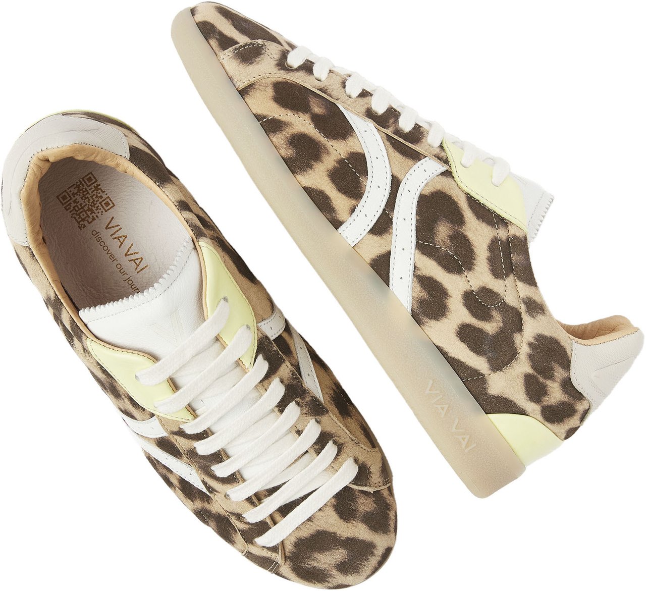 VIA VAI Nilla Khloe Sneakers Dierenprint