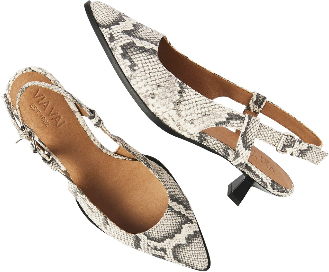 VIA VAI Lea Elina Slingbacks Dierenprint