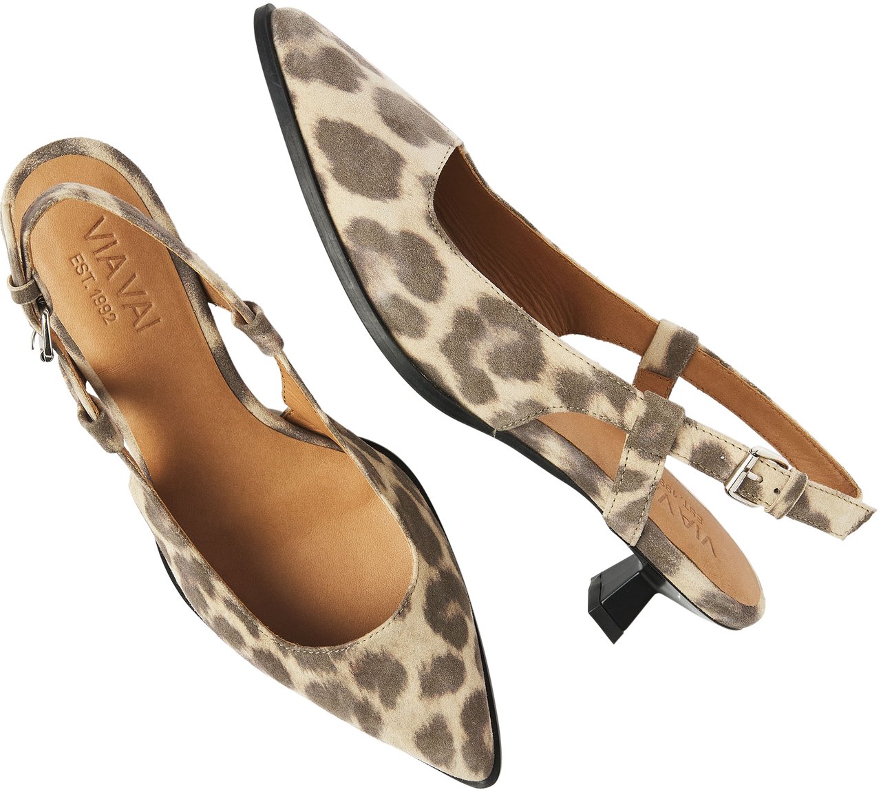 VIA VAI Lea Elina Slingbacks Dierenprint