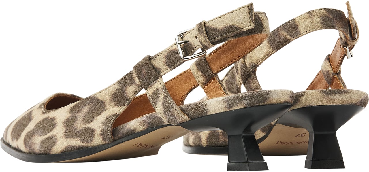 VIA VAI Lea Elina Slingbacks Dierenprint