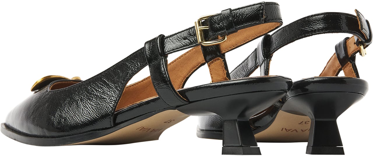 VIA VAI Lea Imani Slingbacks Zwart