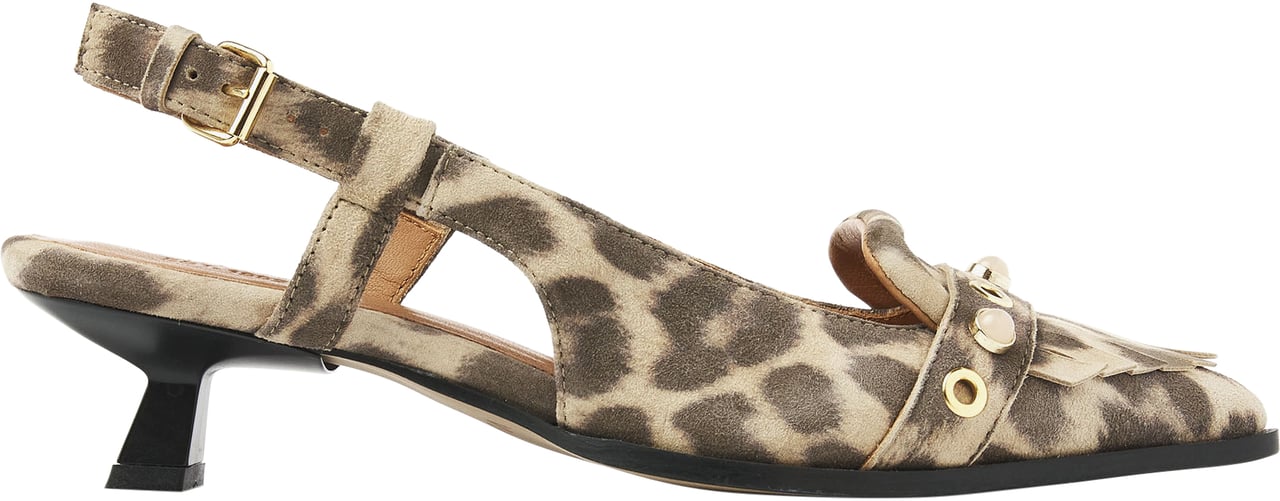 VIA VAI Lea Aileen Slingbacks Dierenprint
