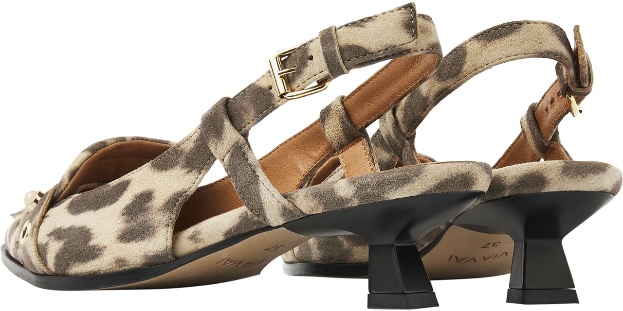 VIA VAI Lea Aileen Slingbacks Dierenprint