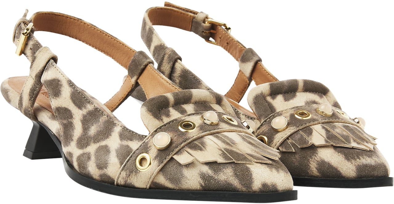 VIA VAI Lea Aileen Slingbacks Dierenprint