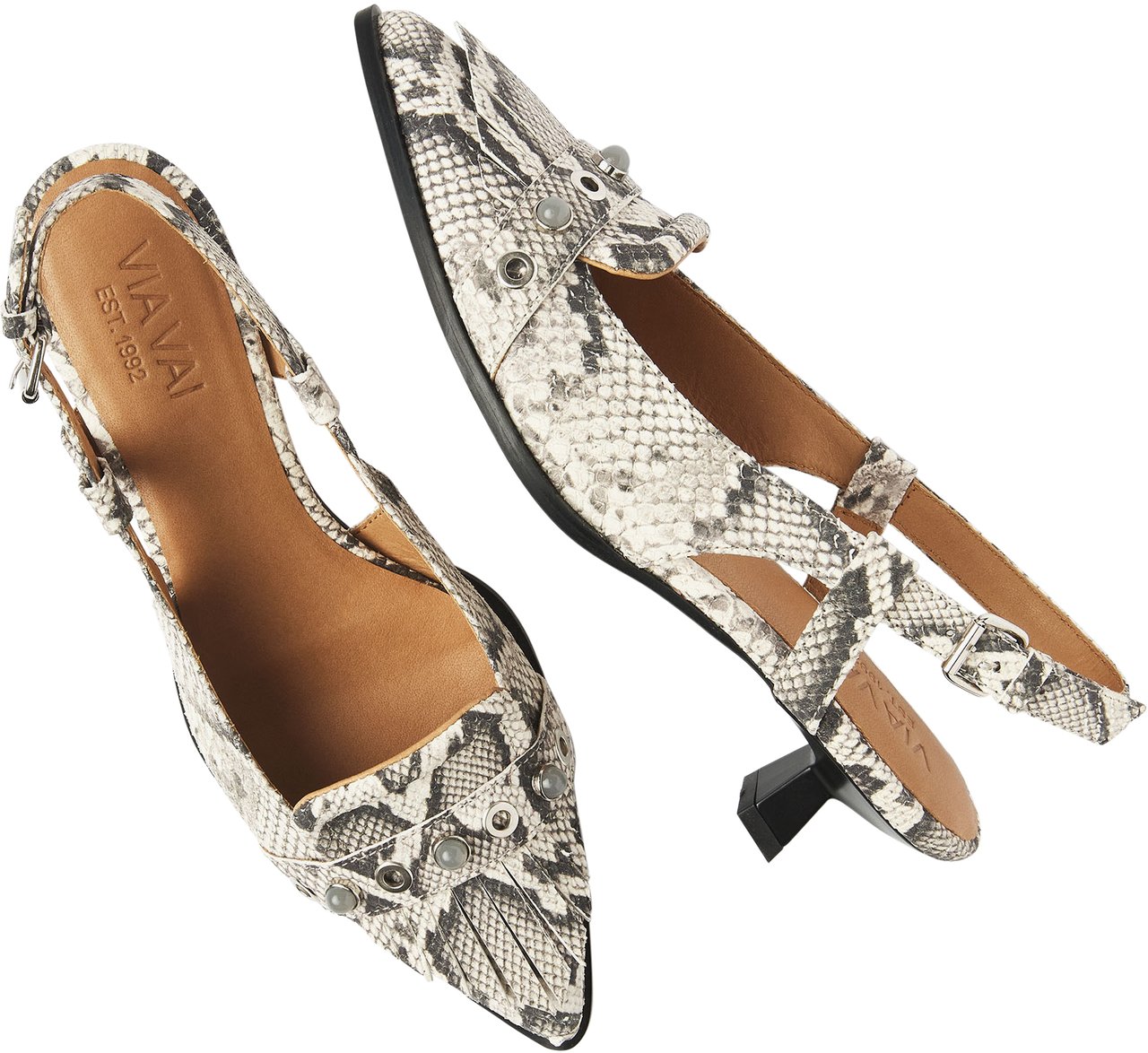 VIA VAI Lea Aileen Slingbacks Dierenprint