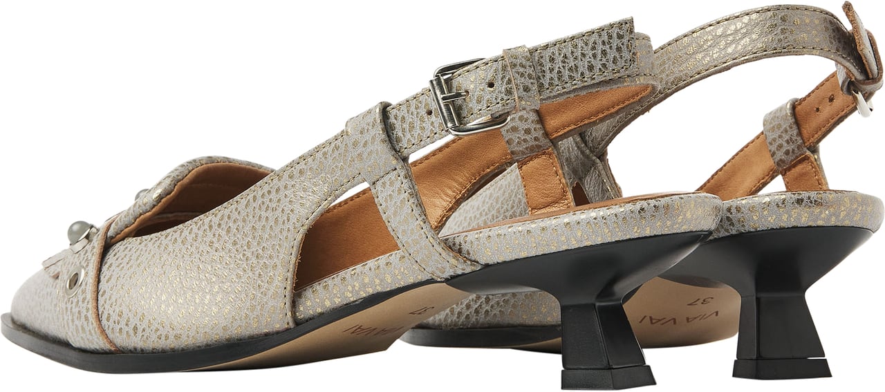 VIA VAI Lea Aileen Slingbacks Grijs