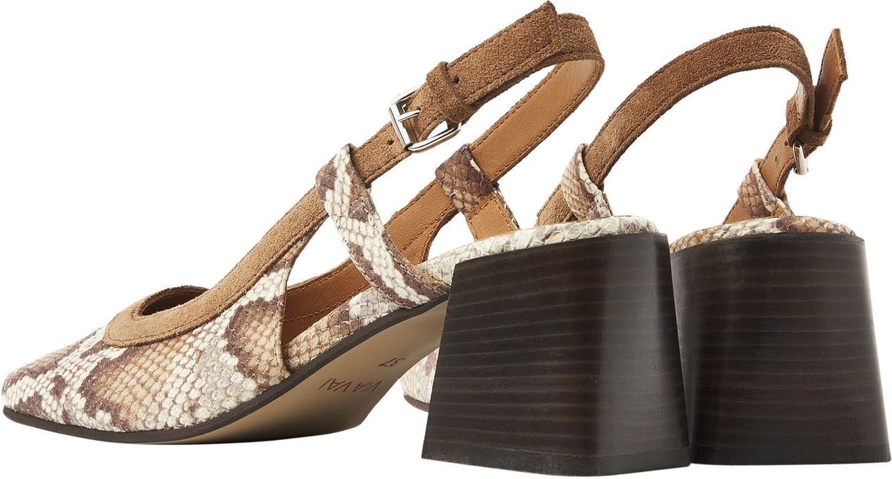 VIA VAI Laine Michelle Slingbacks Dierenprint