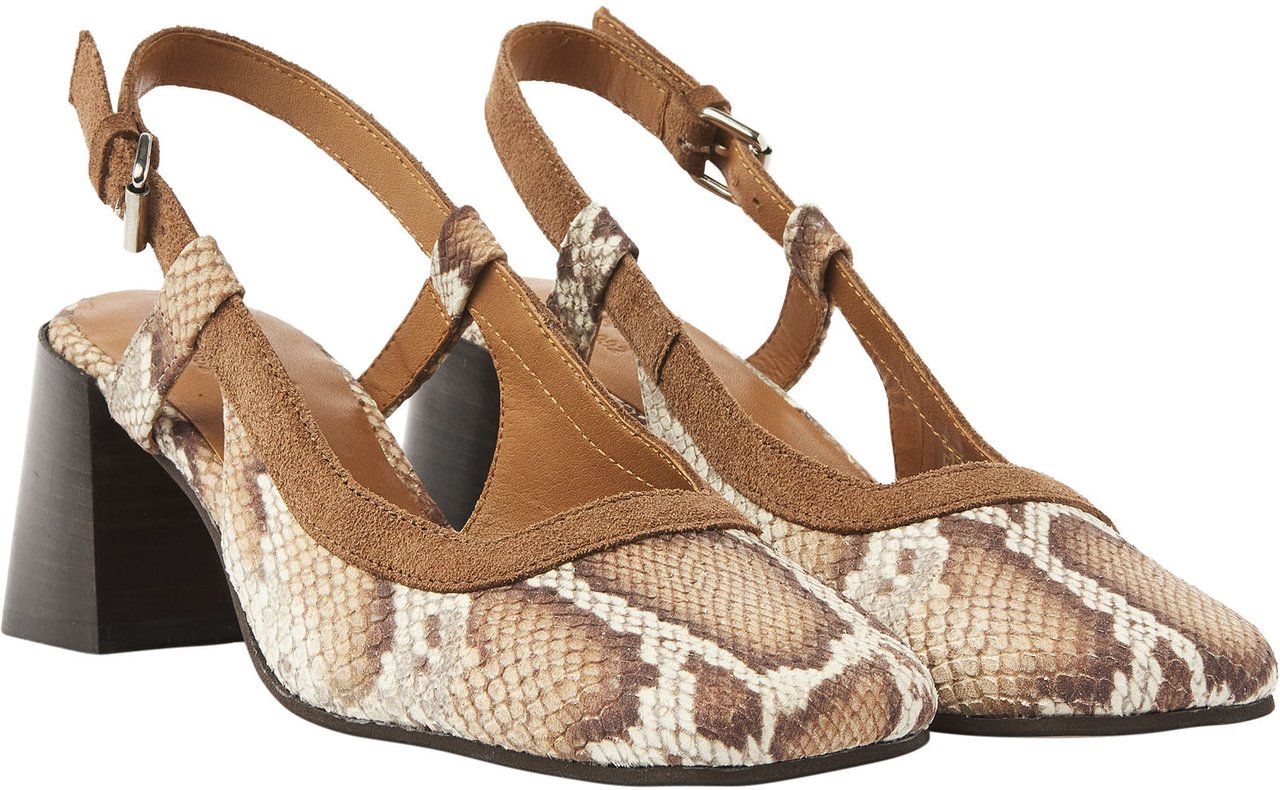 VIA VAI Laine Michelle Slingbacks Dierenprint