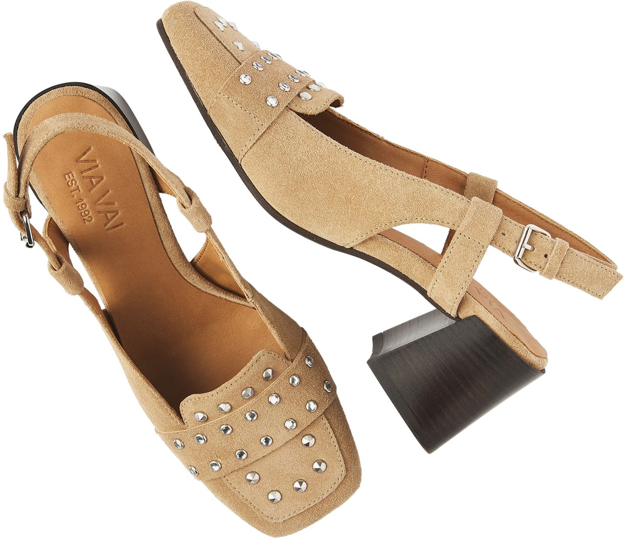 VIA VAI Laine Julia Slingbacks Beige