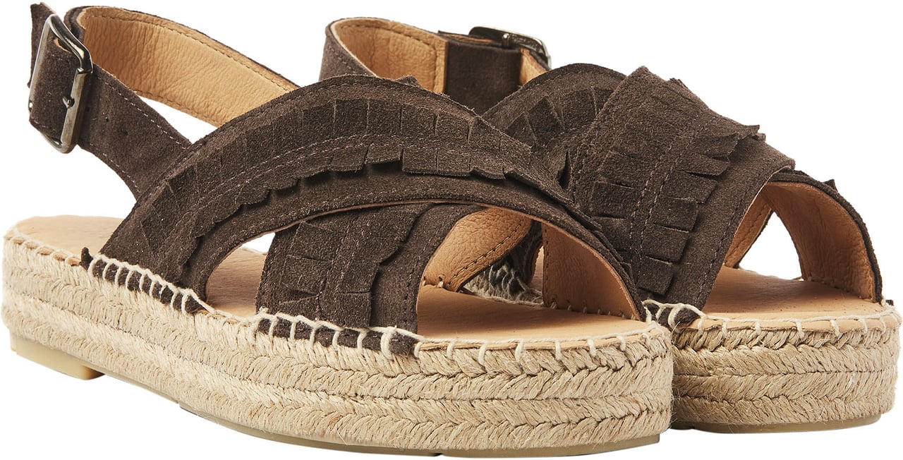 VIA VAI Mondi Noel Espadrilles Bruin