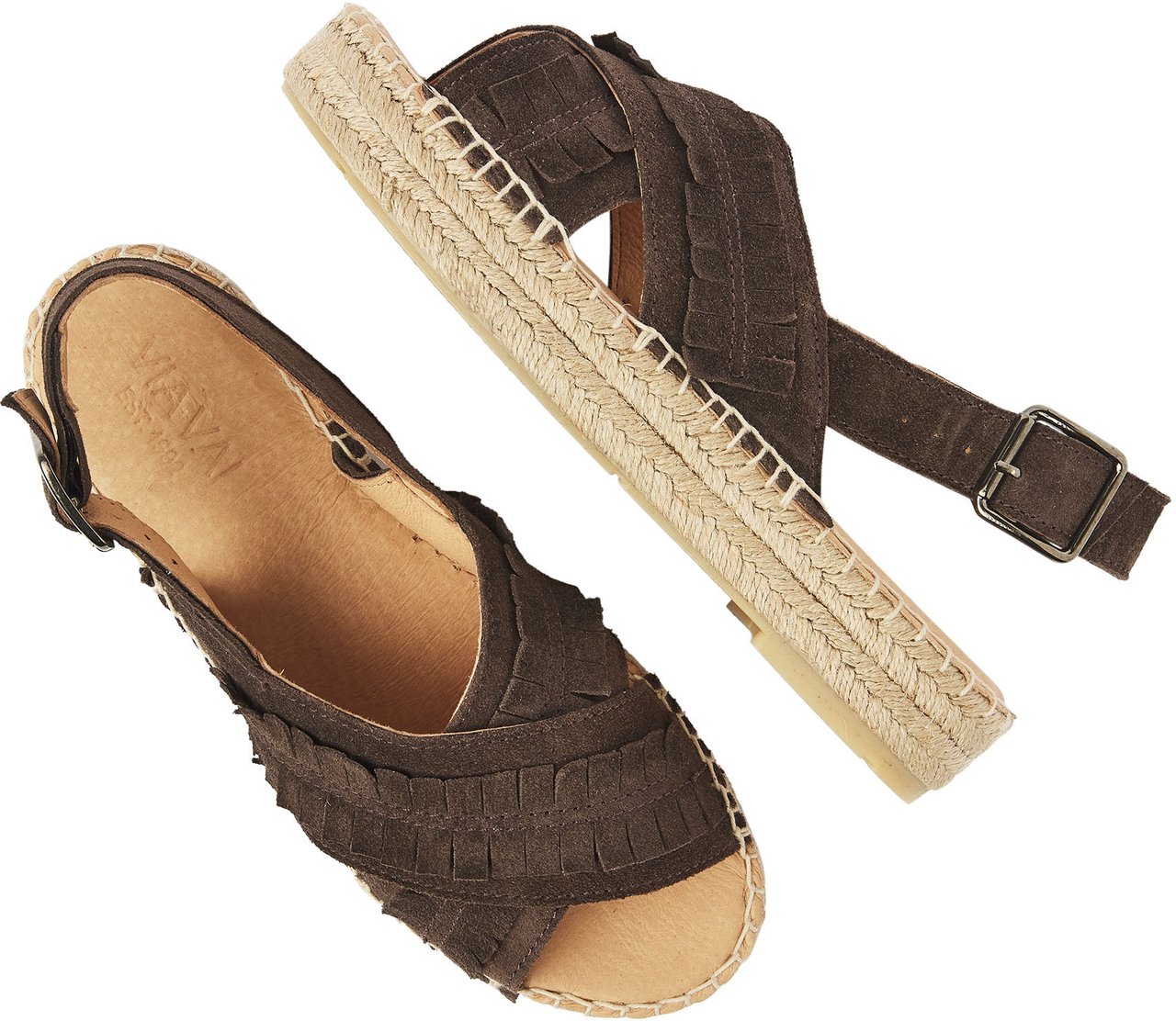 VIA VAI Mondi Noel Espadrilles Bruin