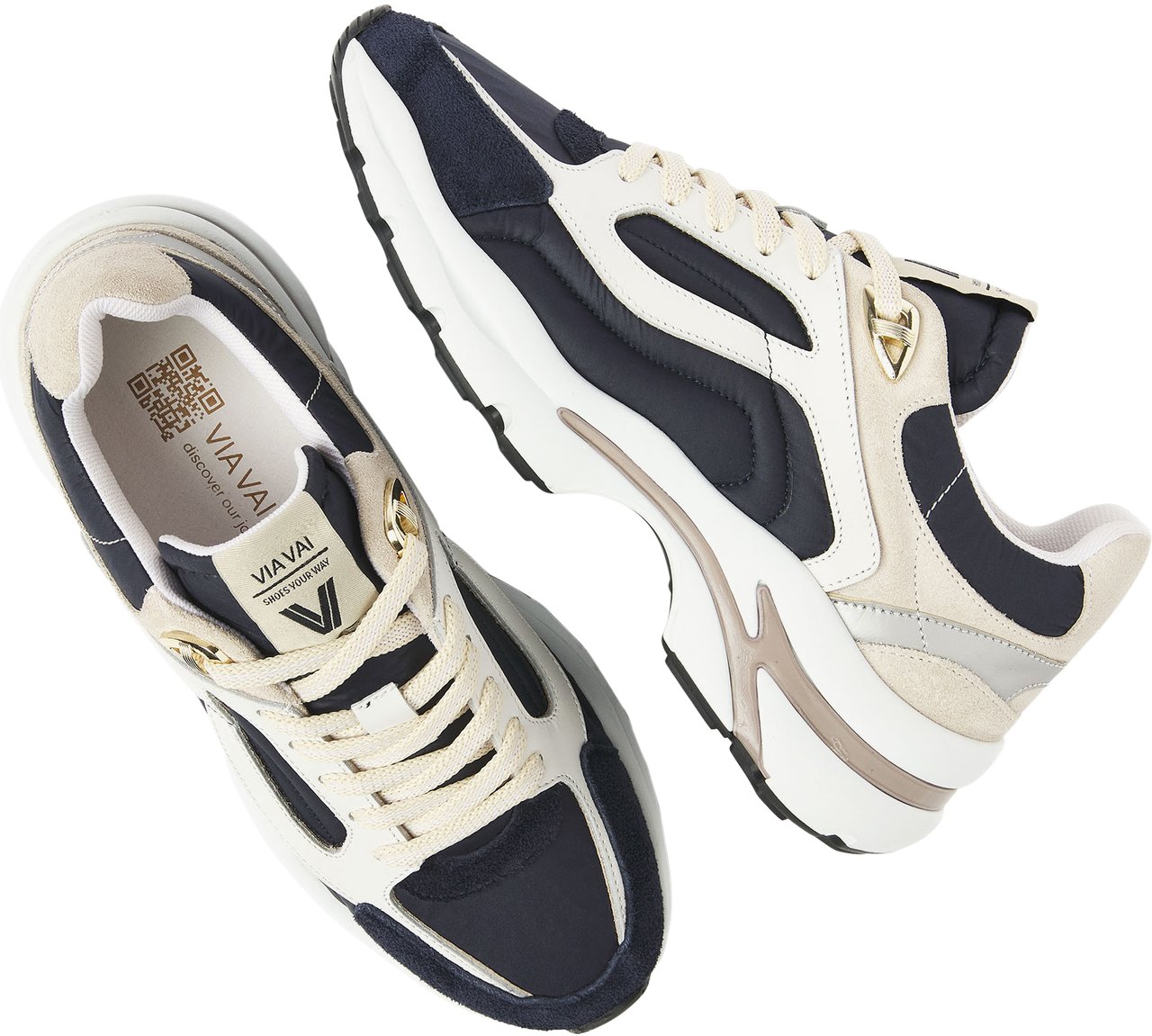 VIA VAI Vesper Macey Sneakers Blauw